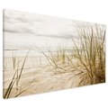 Obraz na płótnie - plaża, trawa, morze