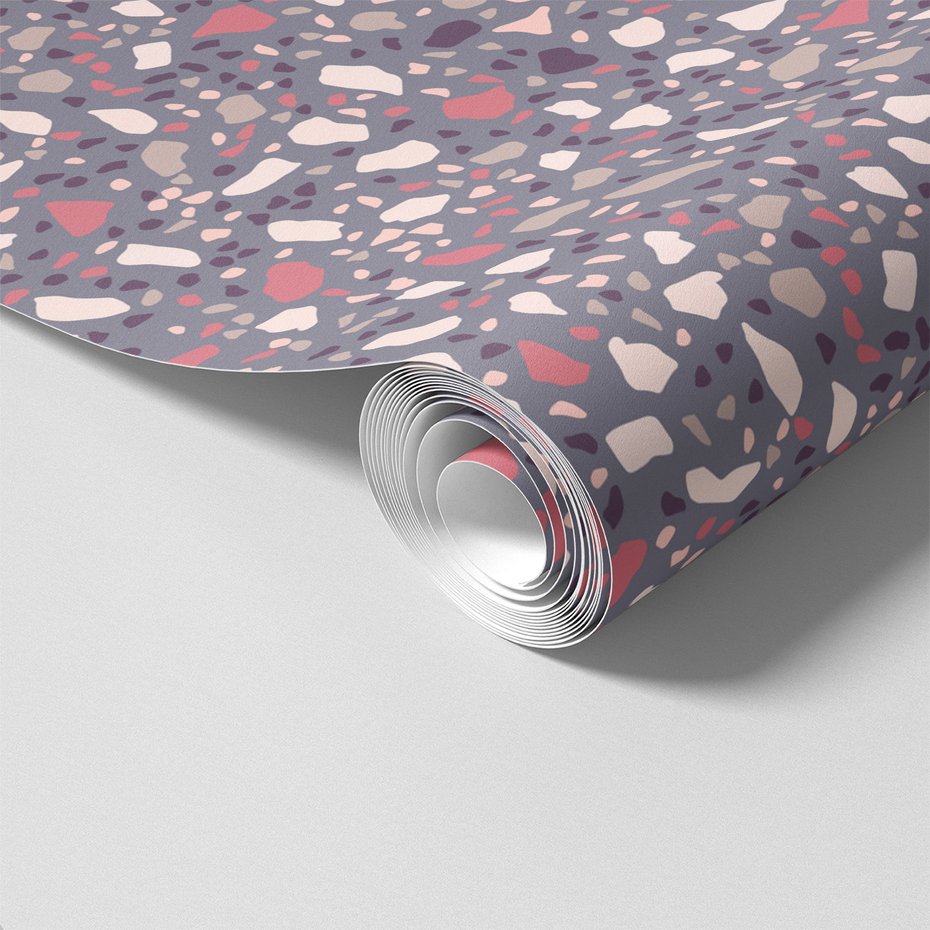 Tapeta - terazzo, kamień, tekstura