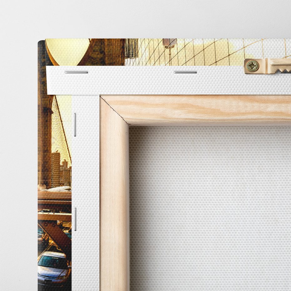 Obraz na płótnie - miasto, most, samochody