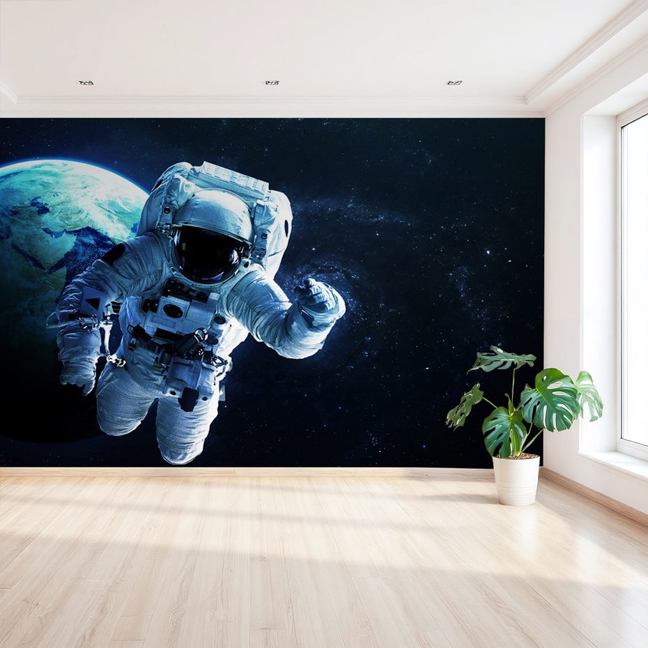 Fototapeta - astronauta, kosmos, przestrzeń