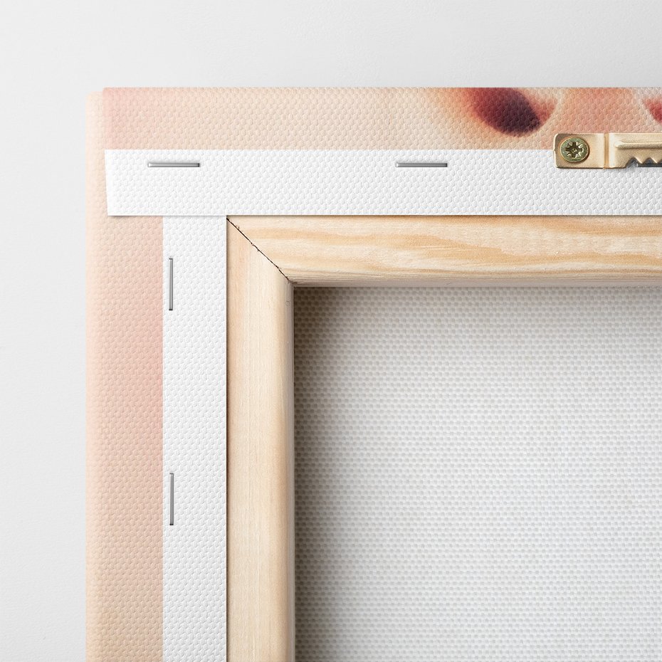 Obraz na płótnie - usta, paznokcie, dłonie