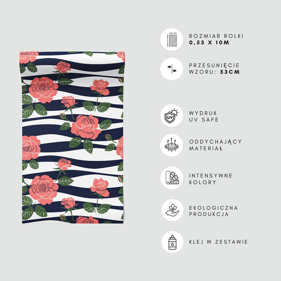 Tapeta - róże, liście, tło