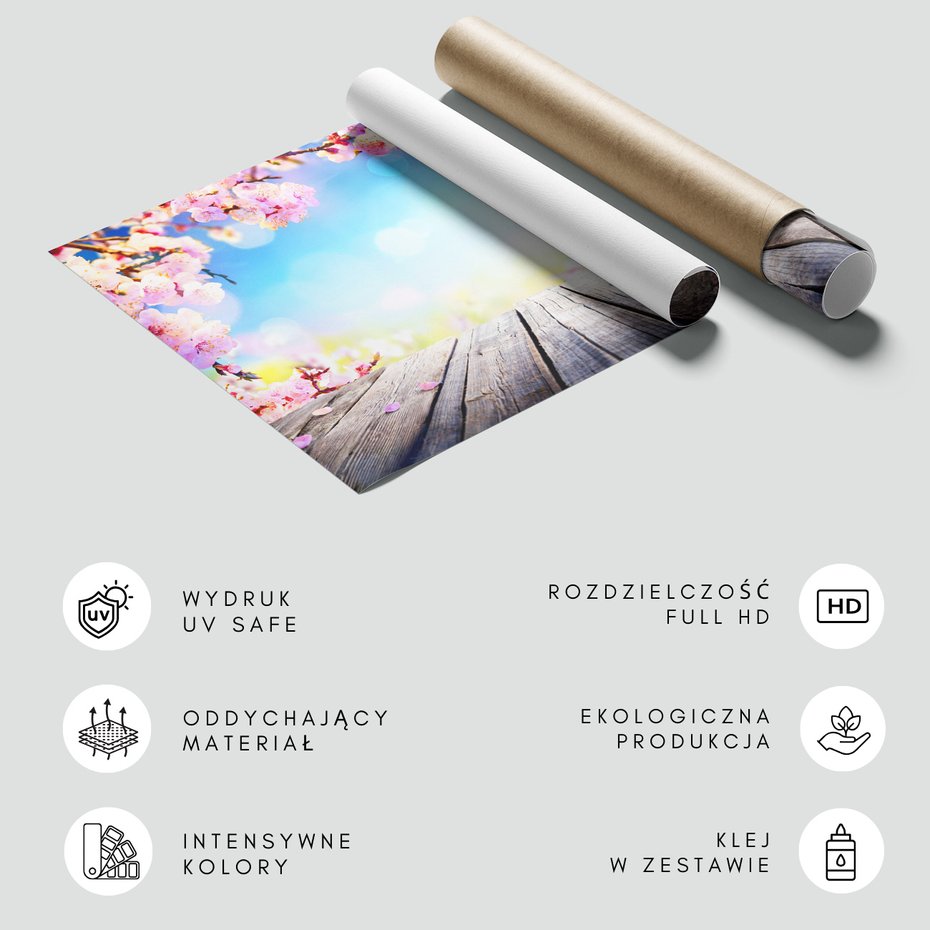 Fototapeta - kwiaty, wiosna, różowy