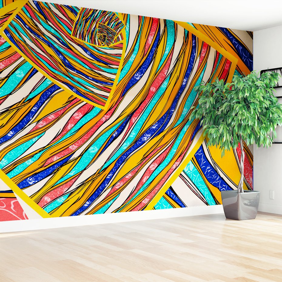 Fototapeta - abstrakcja, wzory, kolory