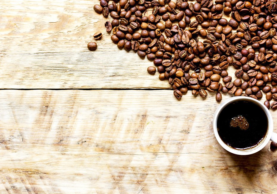 Fototapeta - kawa, ziarna, napój