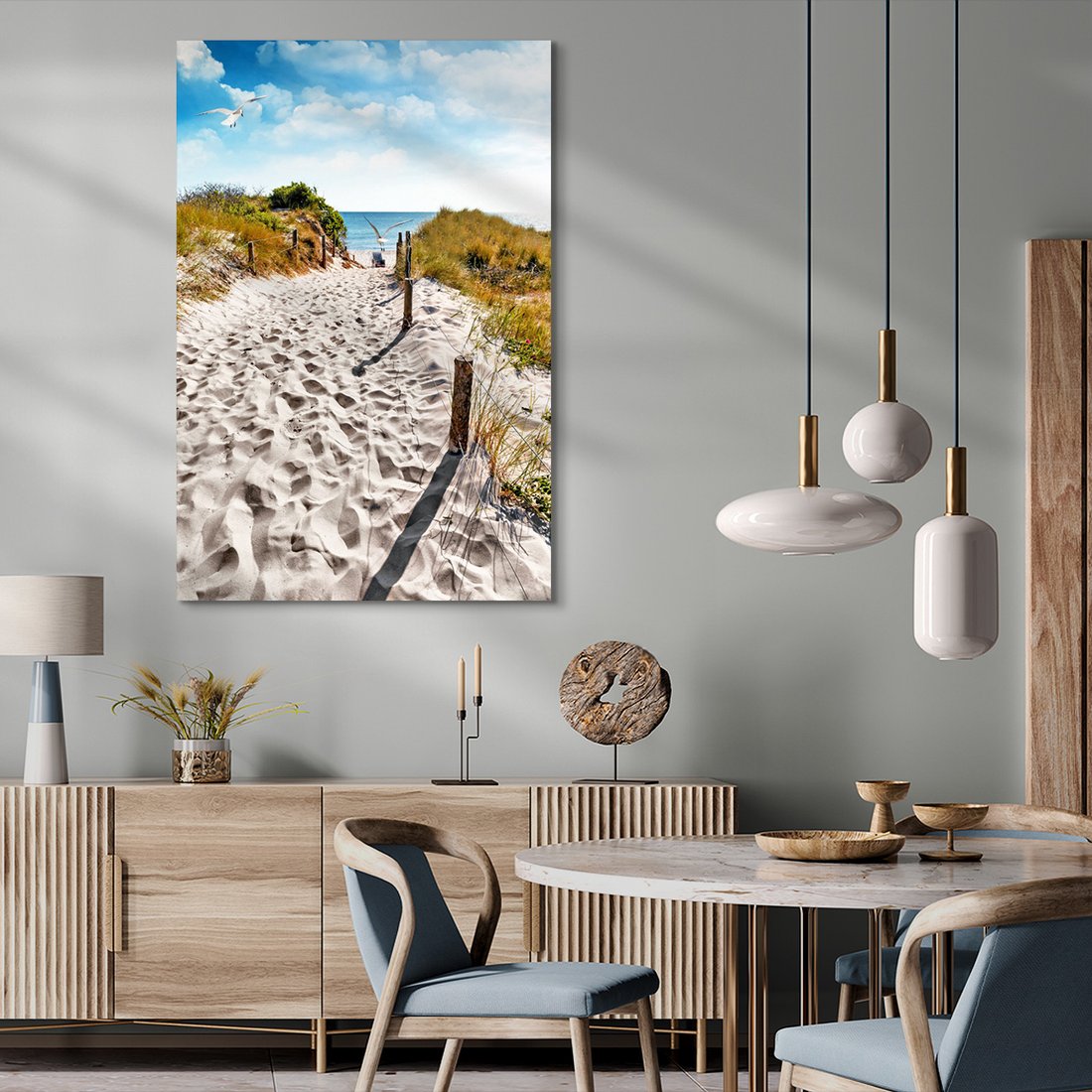 Obraz na płótnie - plaża, morze, piasek