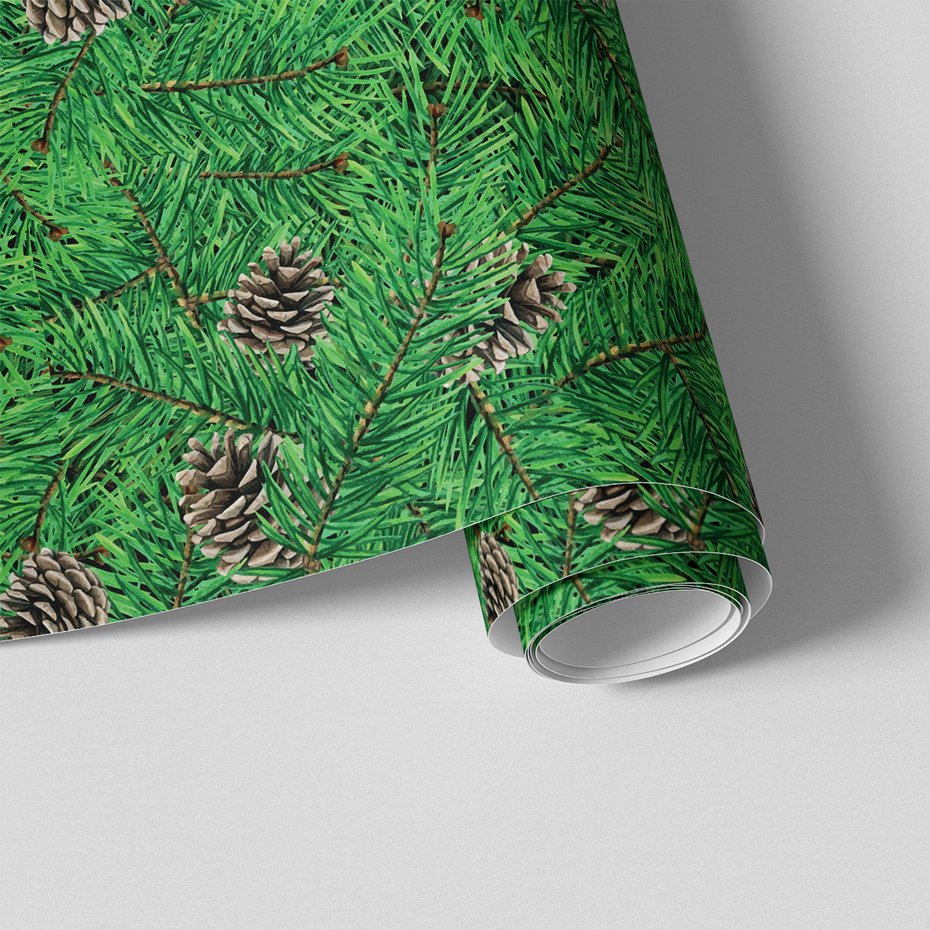 Tapeta - szyszki, igliwie, gałęzie