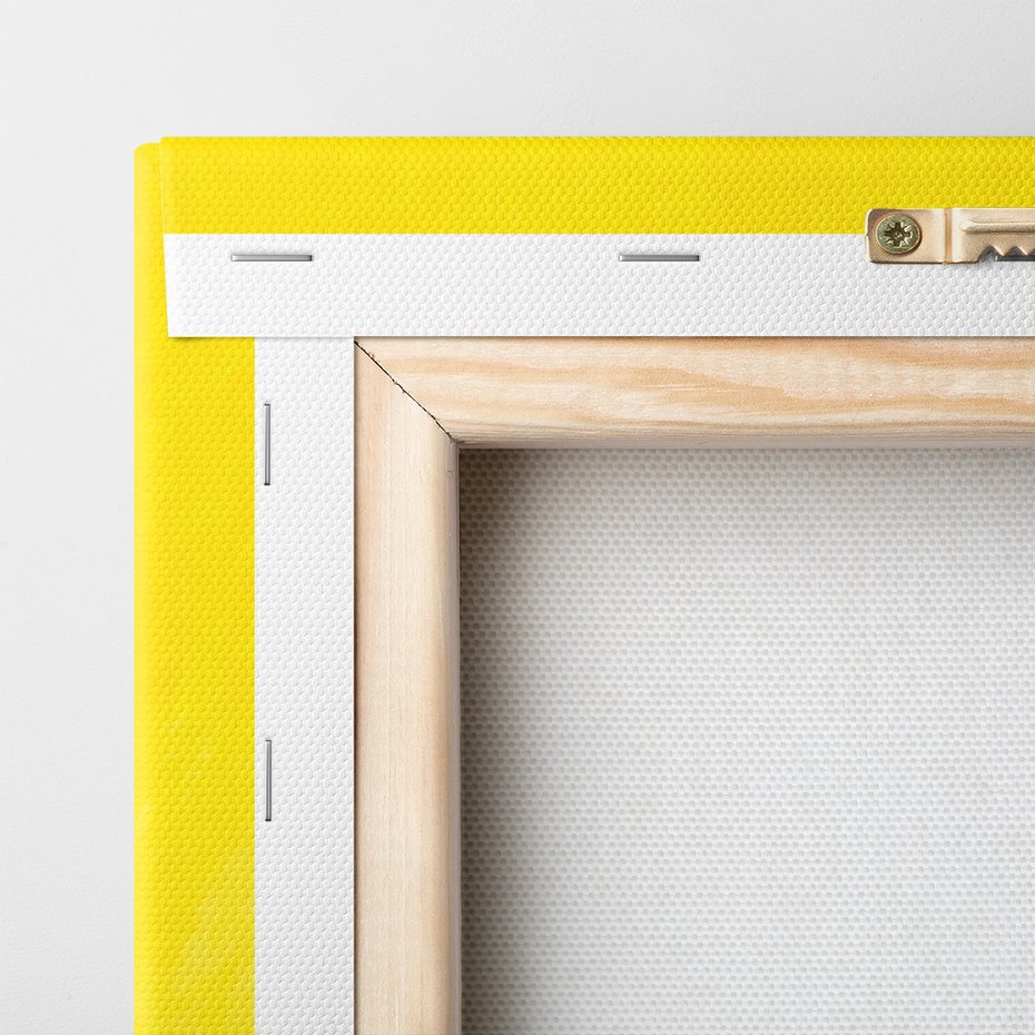 Obraz na płótnie - kwiaty, abstrakcja, żółty