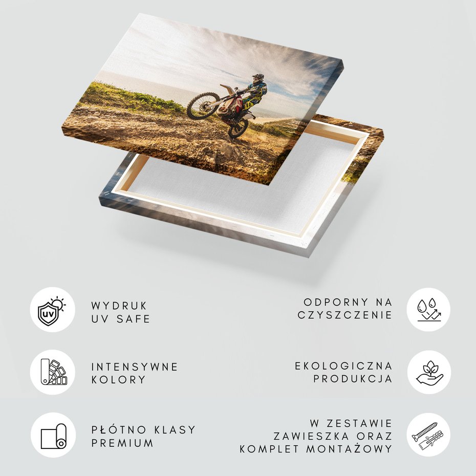 Obraz na płótnie - motocykl, sport, adrenalina