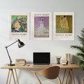 Zestaw obrazy w ramie, plakaty - Gustav Klimt, obraz, sztuka - rama biała