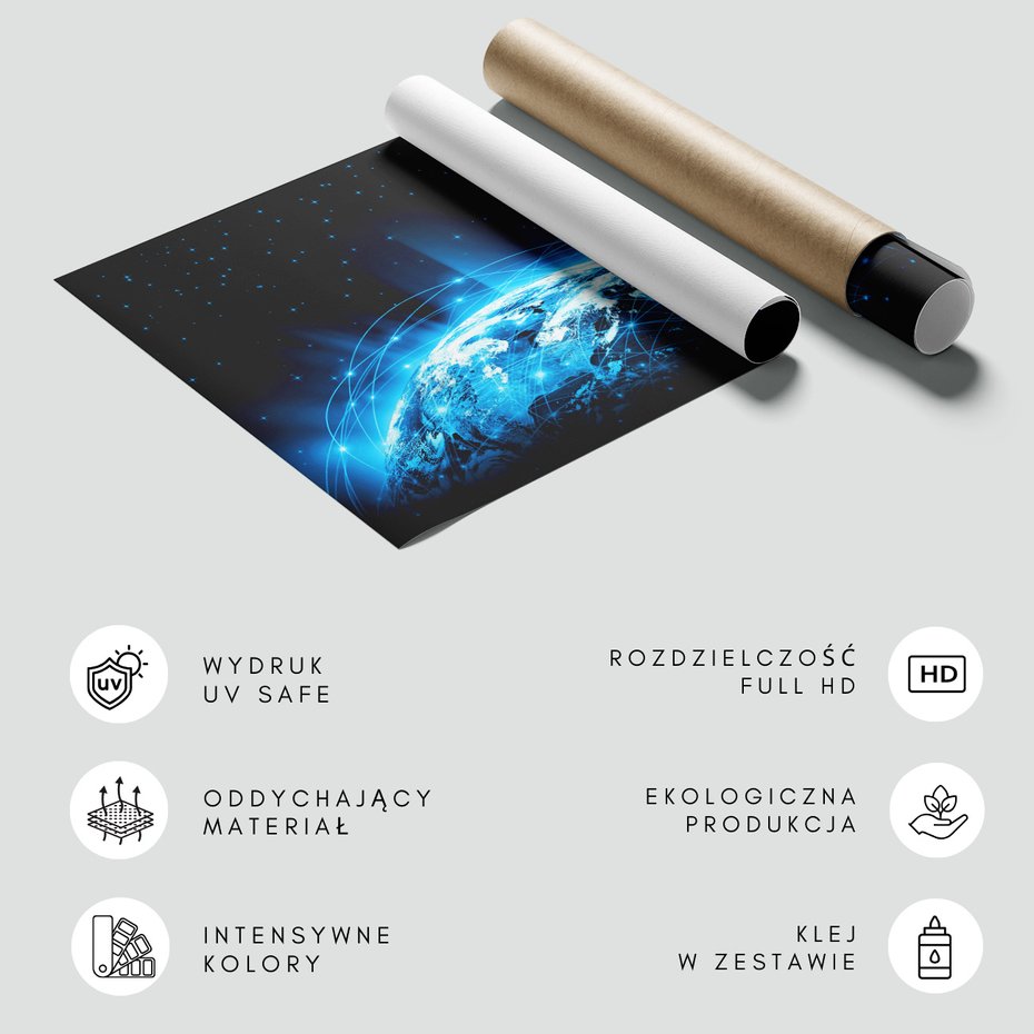 Fototapeta - ziemia, kosmos, gwiazdy