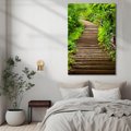 Obraz na płótnie - schody, las, natura