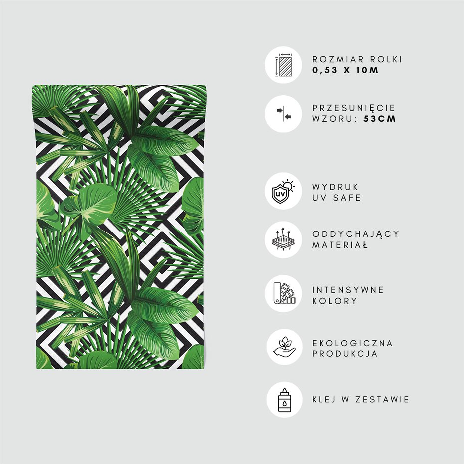 Tapeta - liście, geometria, tło