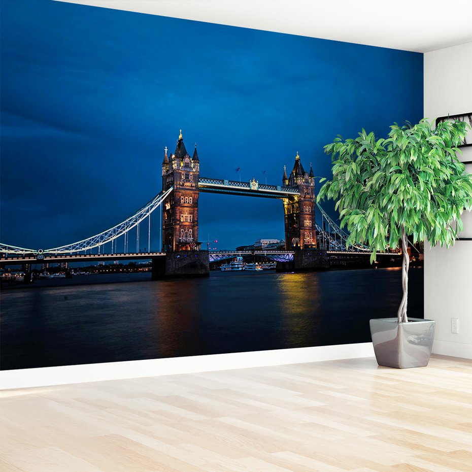 Fototapeta - most, miasto, noc