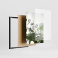 Zestaw obrazy w ramie, plakaty - eukaliptus, liście, roślina - rama czarna