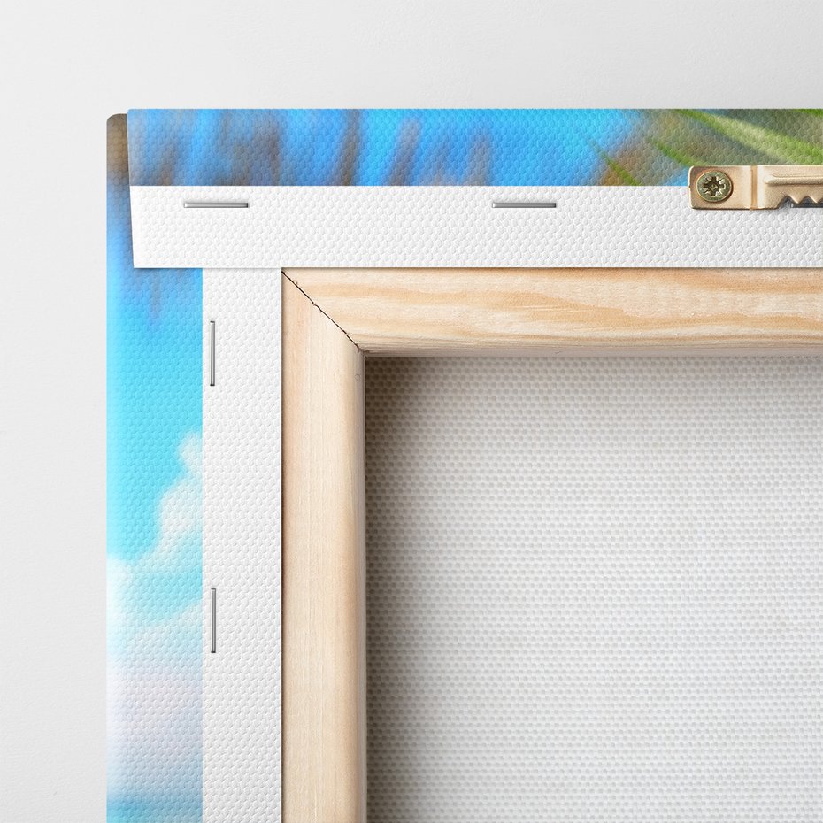 Obraz na płótnie - ananas, okulary, kwiaty