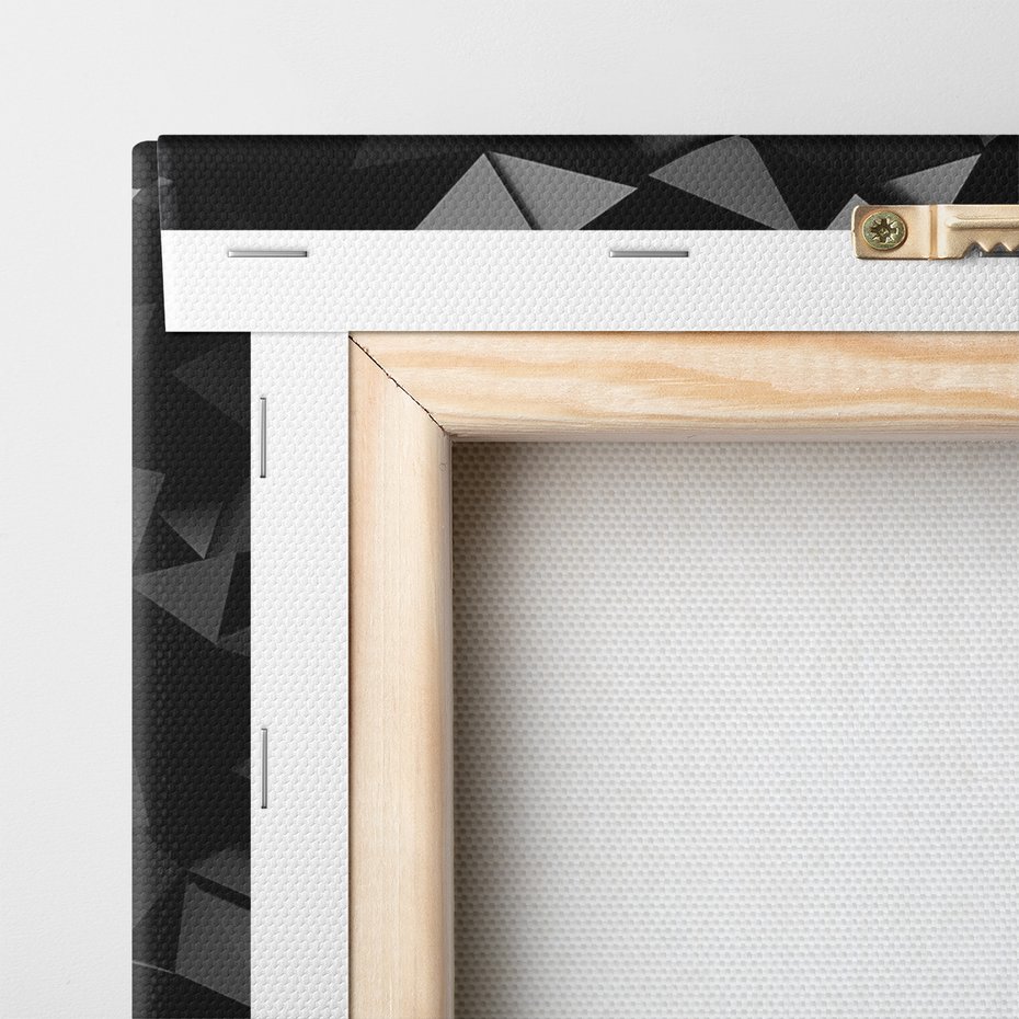 Obraz na płótnie - abstrakcja, trójkąty, ciemny