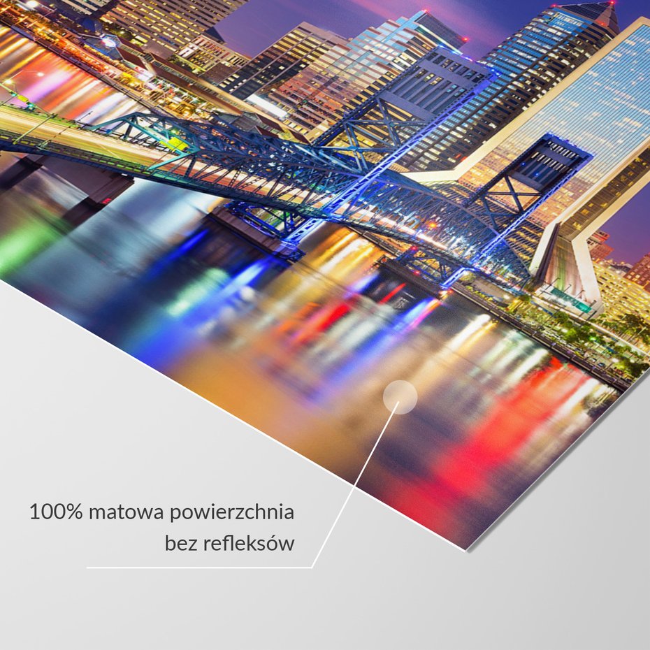 Fototapeta - miasto, most, noc