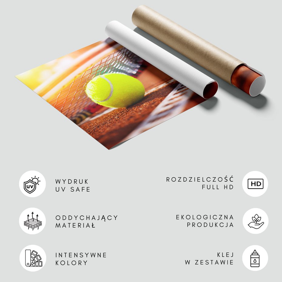 Fototapeta - tenis, piłka, kort