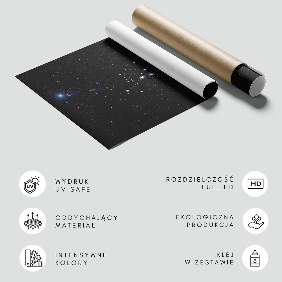 Fototapeta - kosmos, księżyc, gwiazdy