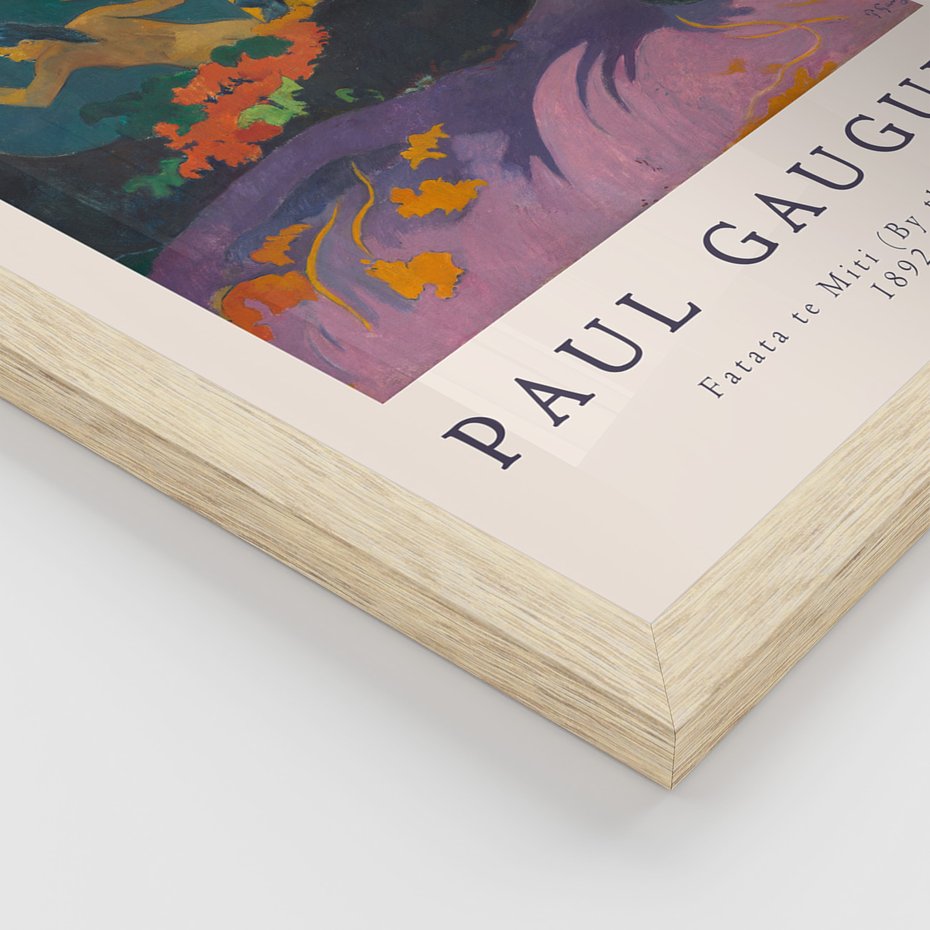 Zestaw obrazy w ramie, plakaty - Paul Gauguin,obrazy,tropyczne - rama drewno