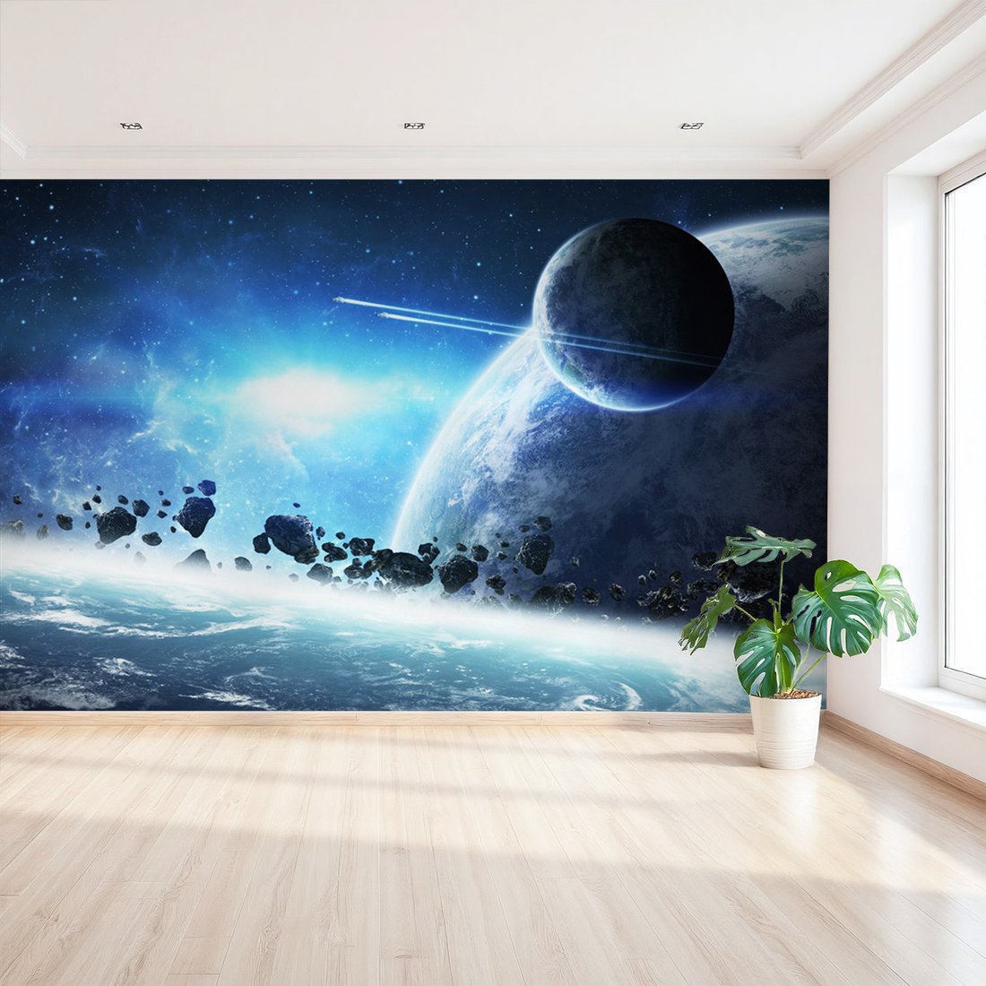 Fototapeta - kosmos, planety, asteroidy