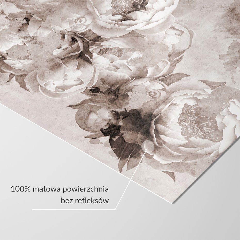 Fototapeta - loft, kwiaty, peonie