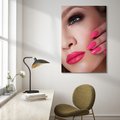 Obraz na płótnie - kobieta, oko, usta