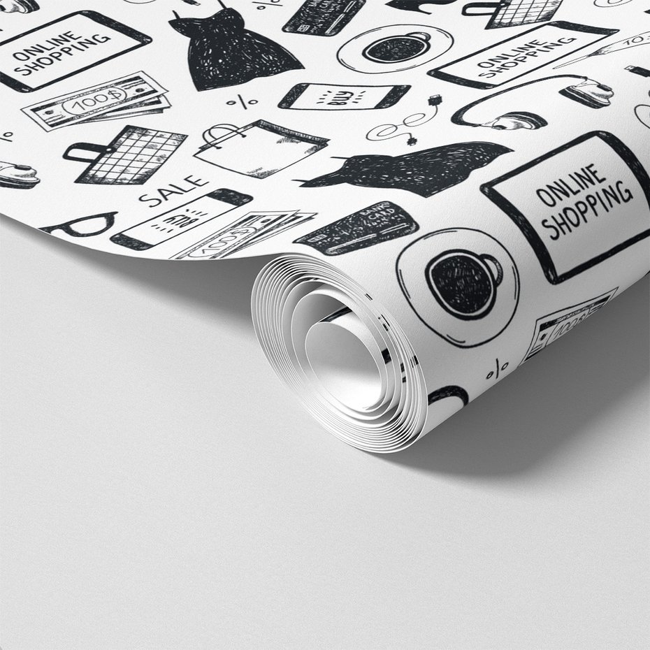 Tapeta - zakupy, moda, pieniądze