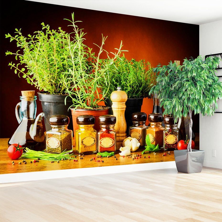 Fototapeta - przyprawy, zioła, jedzenie