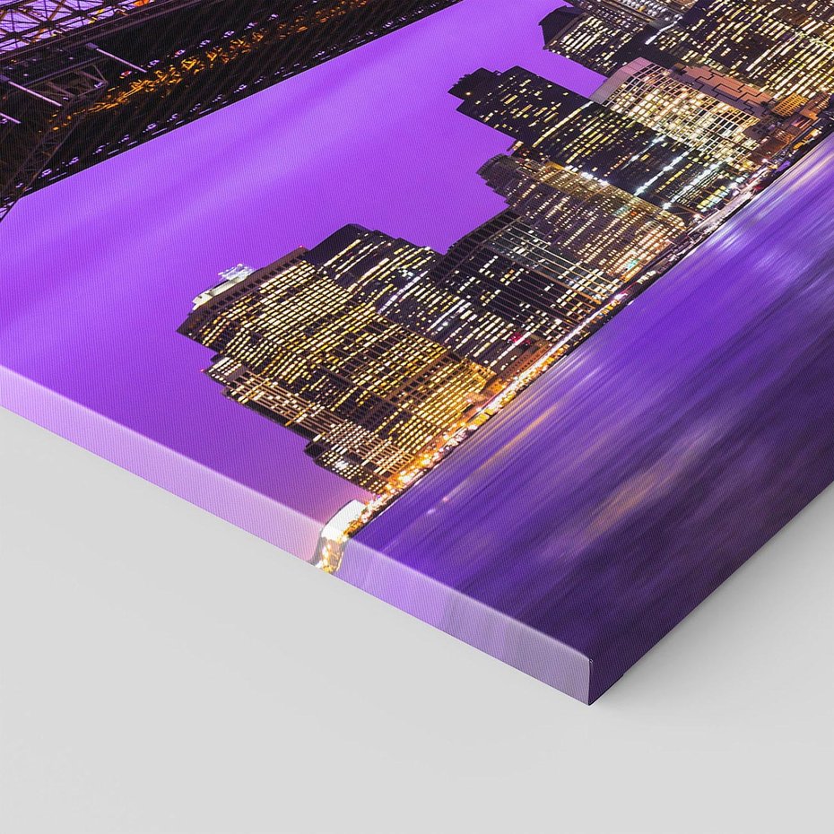 Obraz na płótnie - most, miasto, noc