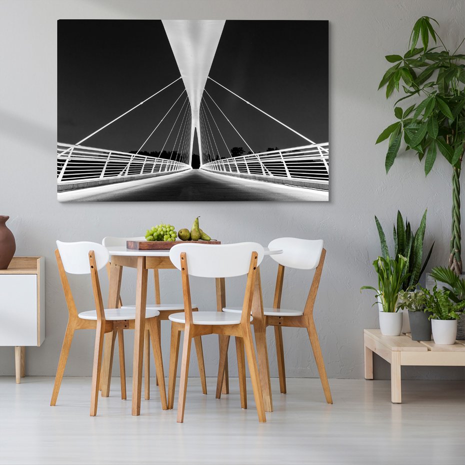 Obraz na płótnie - most, architektura, noc