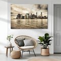 Obraz na płótnie - miasto, woda, budynki