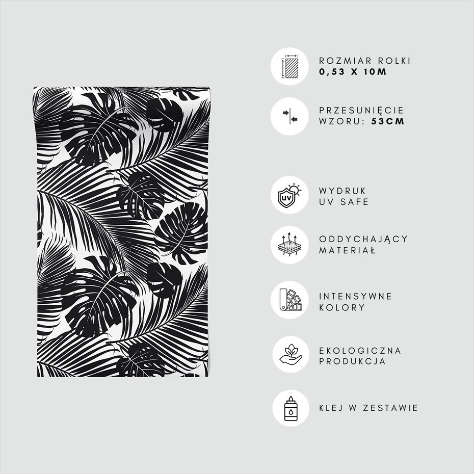 Tapeta - liście, monstera, palmy