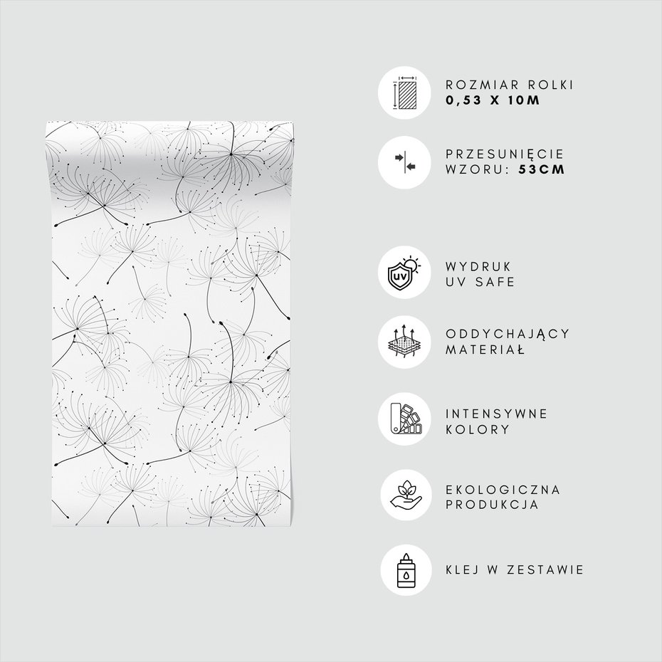 Tapeta - dmuchawce, lekkość, delikatność