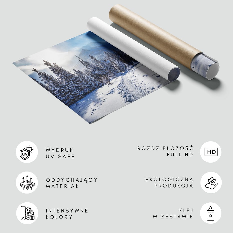 Fototapeta - zima, śnieg, góry