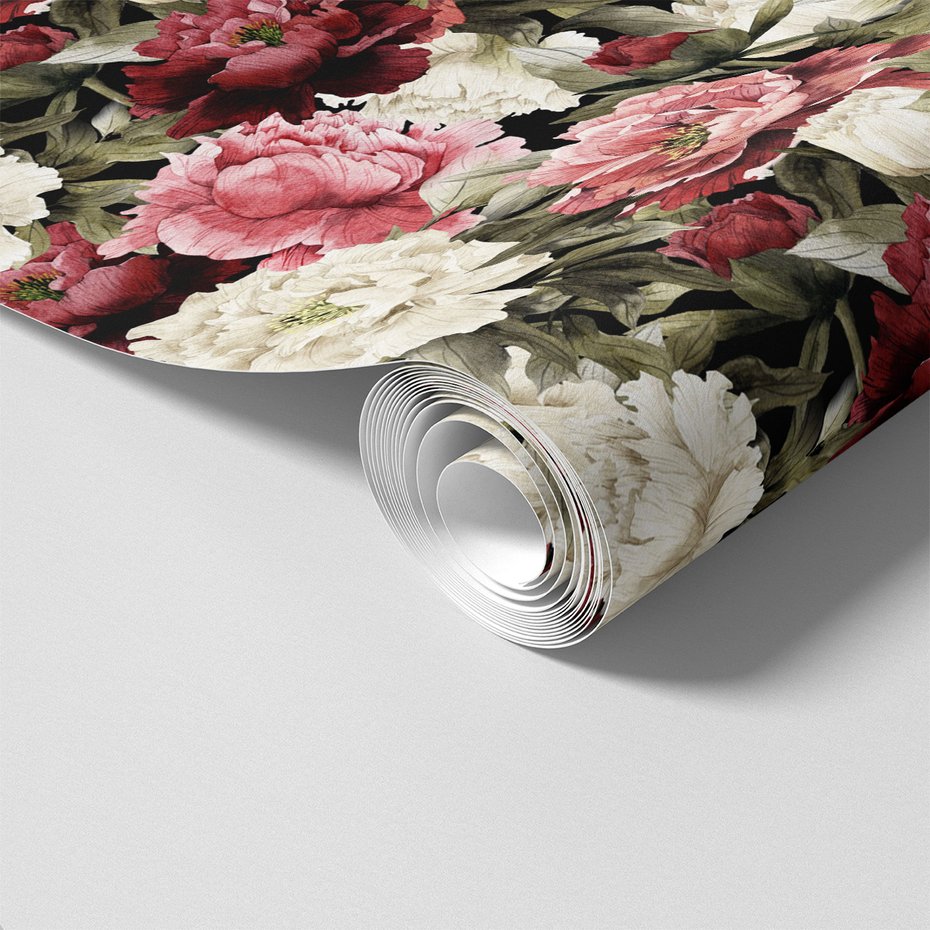 Tapeta - kwiaty, piwonie, bukiet