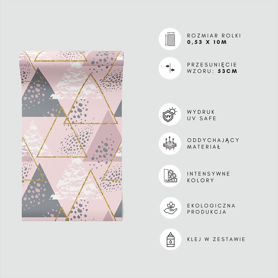 Tapeta - trójkąty, geometria, tło