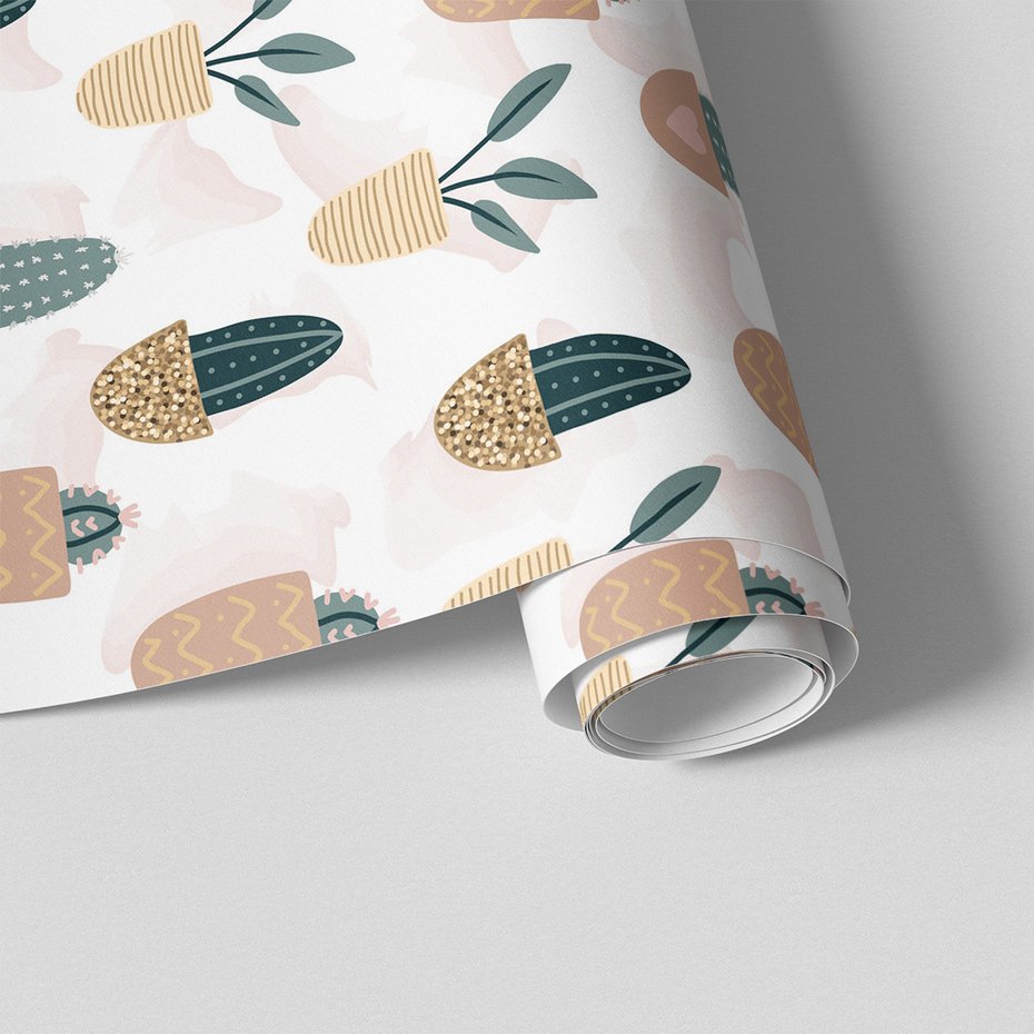 Tapeta - kaktusy, rośliny, doniczki