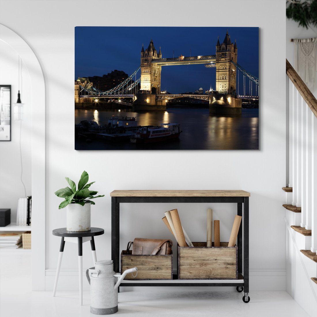 Obraz na płótnie - Londyn, Most, Rzeka