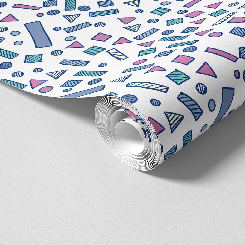 Tapeta - kształty, figury, kreski