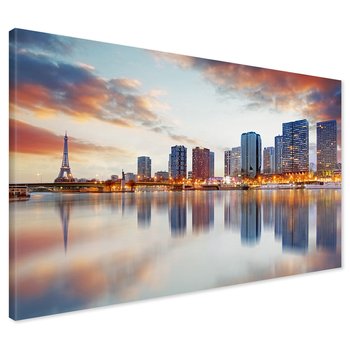 Obraz na płótnie - miasto, wieża, woda