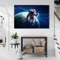 Obraz na płótnie - kosmos, astronauta, planeta