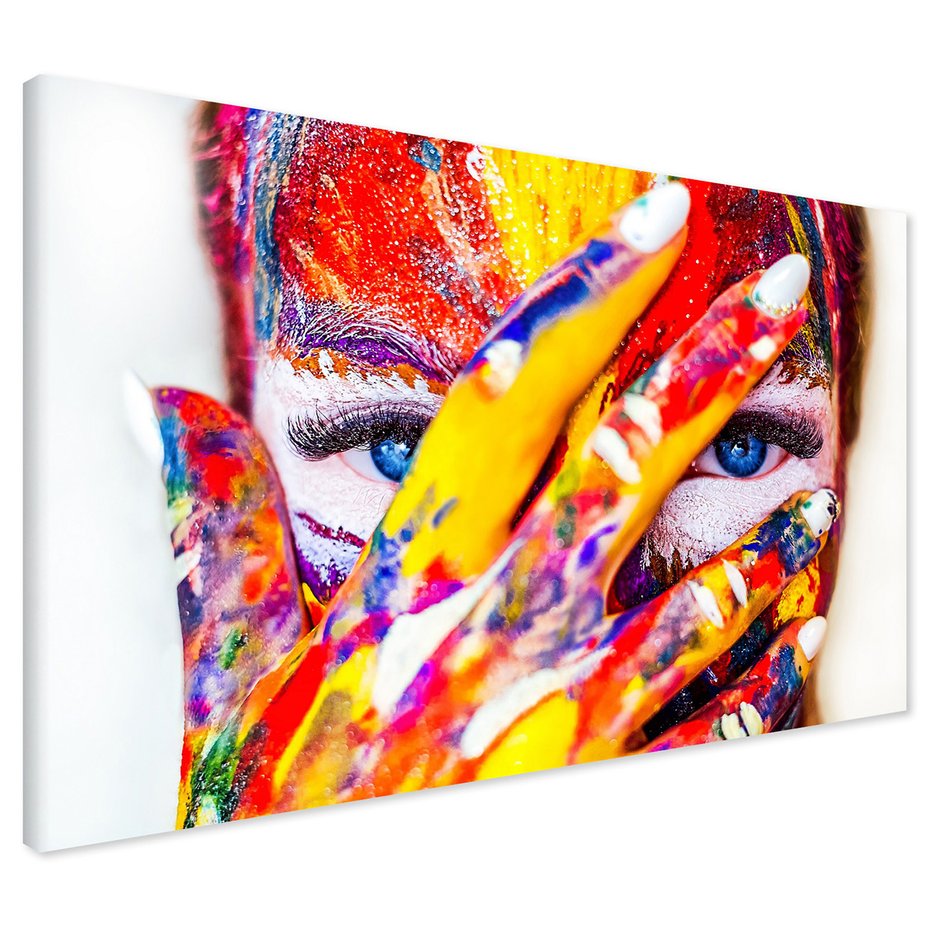 Obraz na płótnie - farby, kolory, abstrakcja