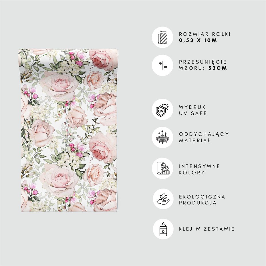 Tapeta - róże, kwiaty, liście
