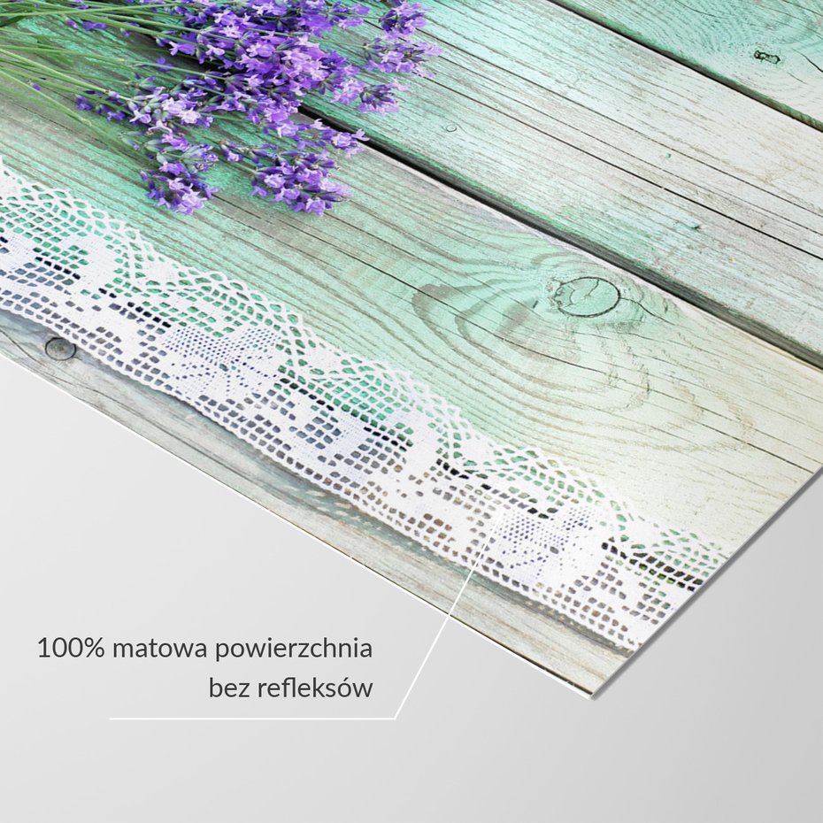 Fototapeta - lawenda, kwiaty, koronka