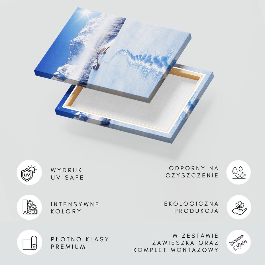 Obraz na płótnie - zima, śnieg, góry