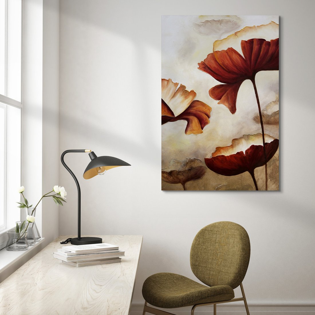 Obraz na płótnie - kwiaty, abstrakcja, płatki