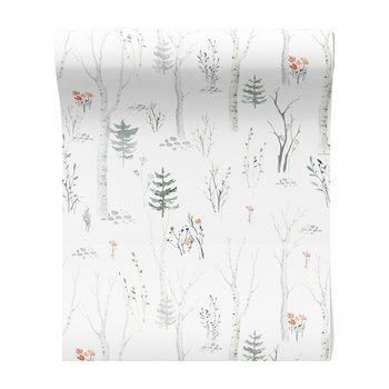 Tapeta - drzewa, brzozy, las