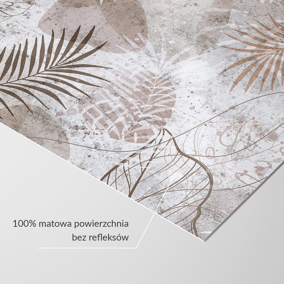 Fototapeta - loft, abstrakcja, liście